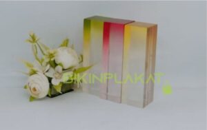 bikin plakat resin gradasi warna